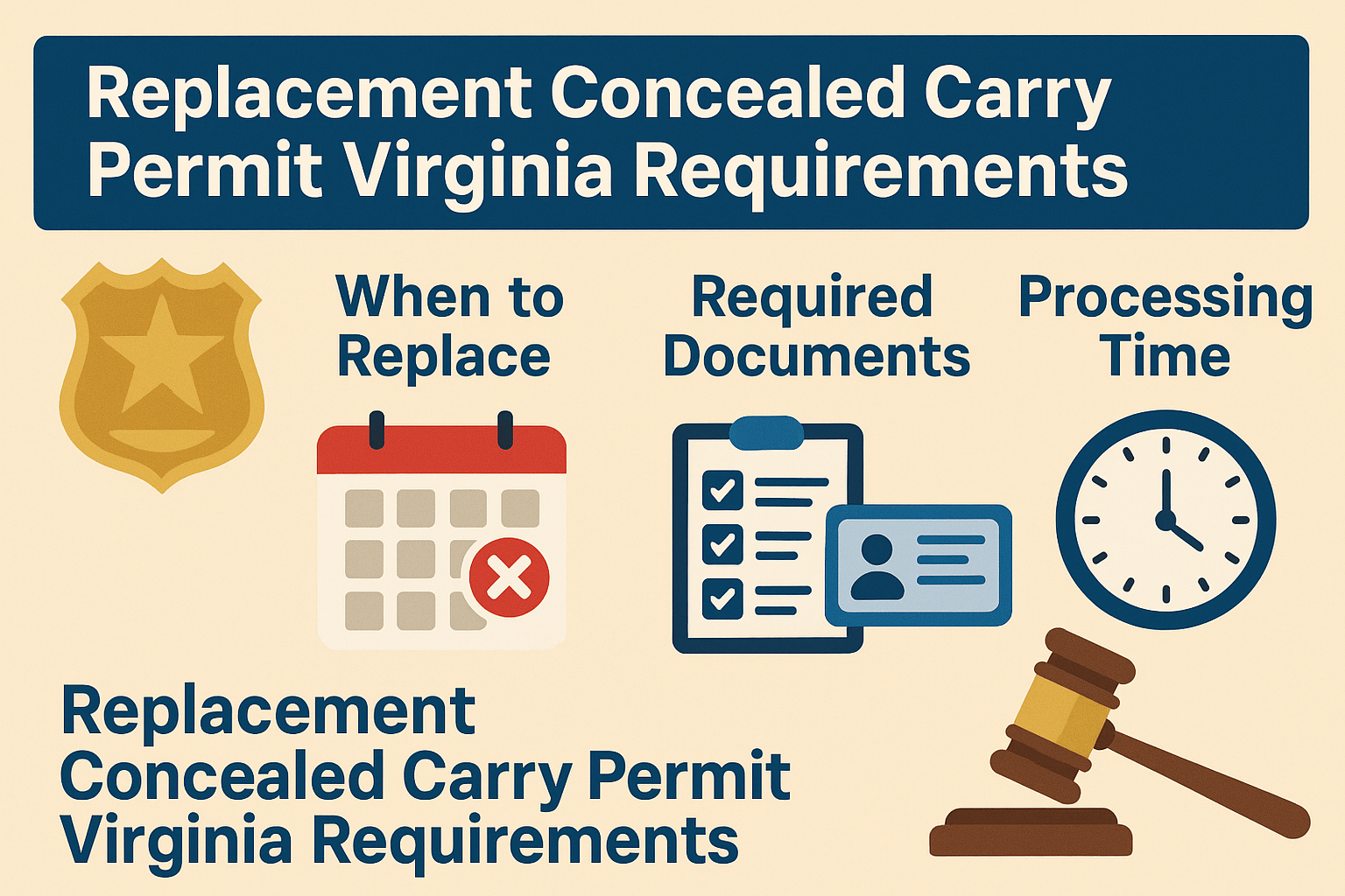 Replacement Concealed Carry Permit Virginia,